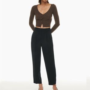 Aritzia Wilfred Black Carrot Pants